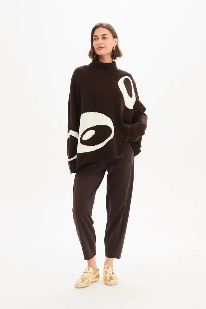 Tirelli - Retro Circle Print Top