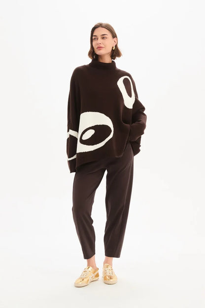 Tirelli - Retro Circle Print Top