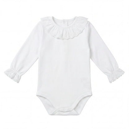 White Body Plumeti with Collar — AGÜ Baby Spanish baby clothes