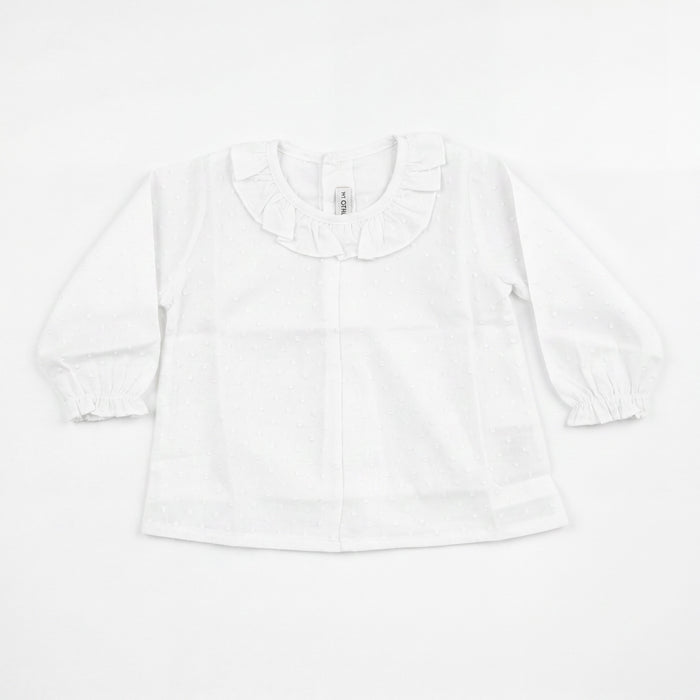 White Shirt Collar Plumeti — AGÜ Baby Spanish baby clothes