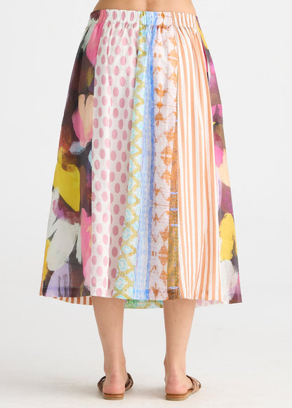 Zaket & Plover - Pattern Clash Skirt - Jumble Panel