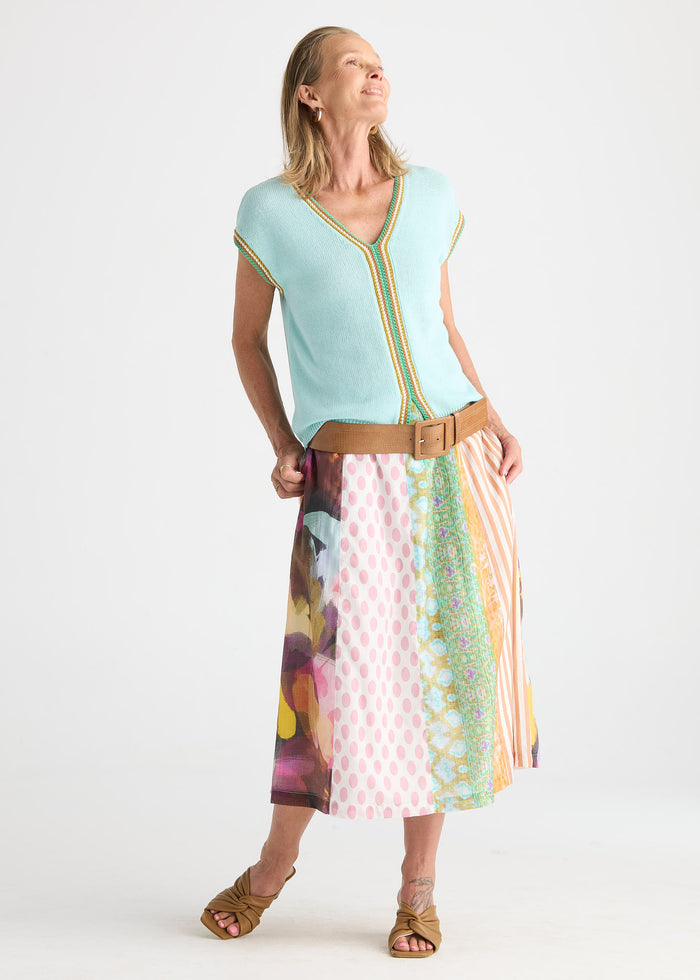 Zaket & Plover - Pattern Clash Skirt - Jumble Panel
